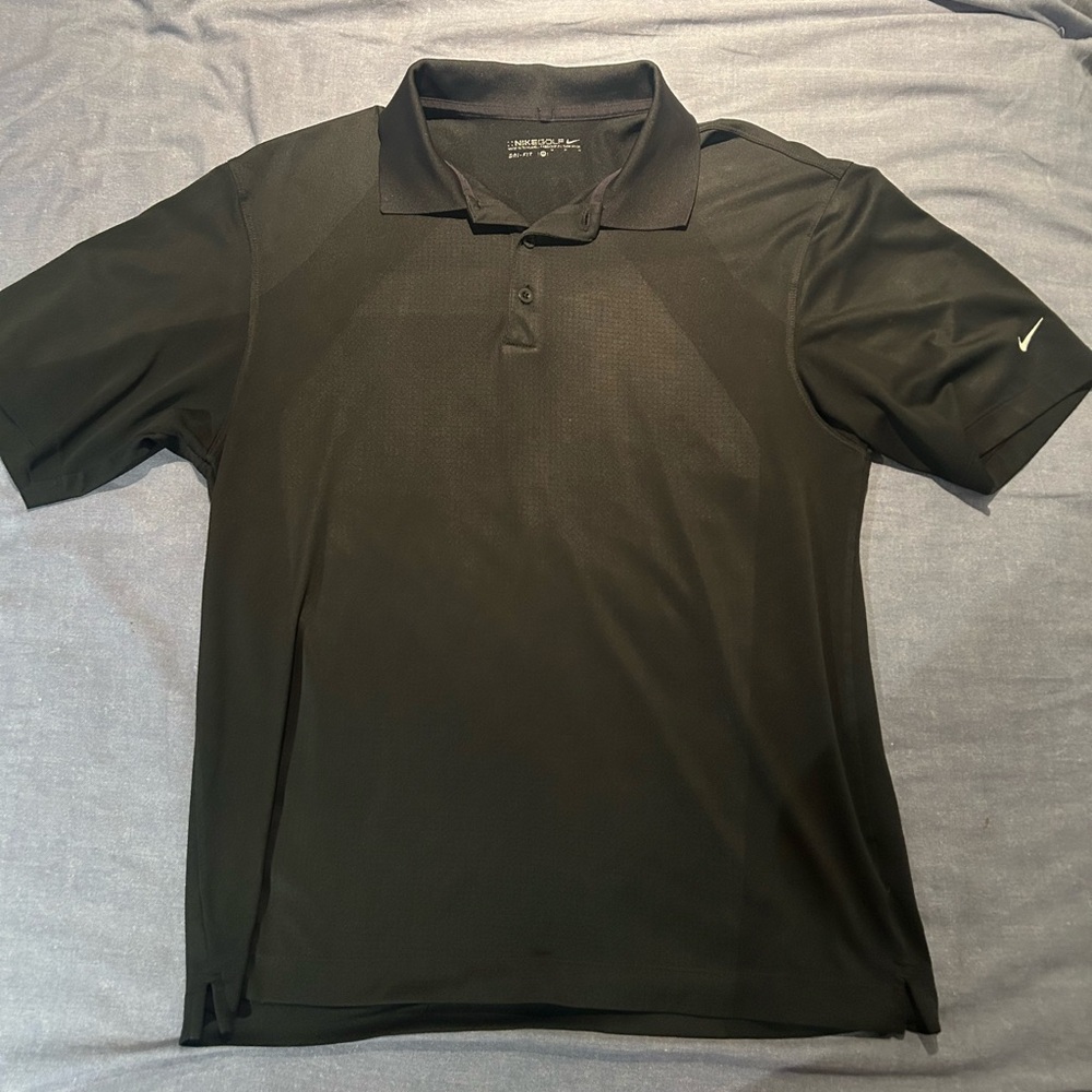 Men's Black Nike Golf Polo